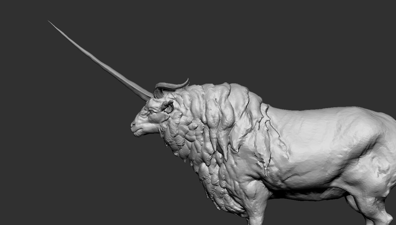 Vol.50 Mythical Chinese Unicorn phantom beast［獬豸 幻獣］～Concept Model |  Villard スカルプティング・ラウンジ